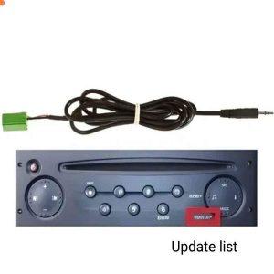 Câble AUX pour autoradio Renault UPDATE LIST