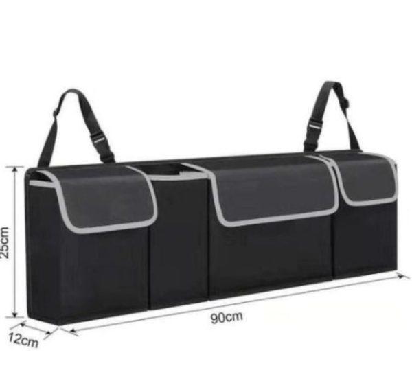 Organiseur de coffre pour voiture, sac de rangement 4 compartiment