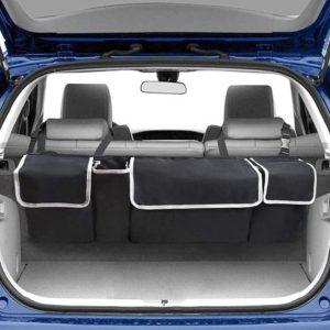 Organiseur de coffre pour voiture, sac de rangement 4 compartiment
