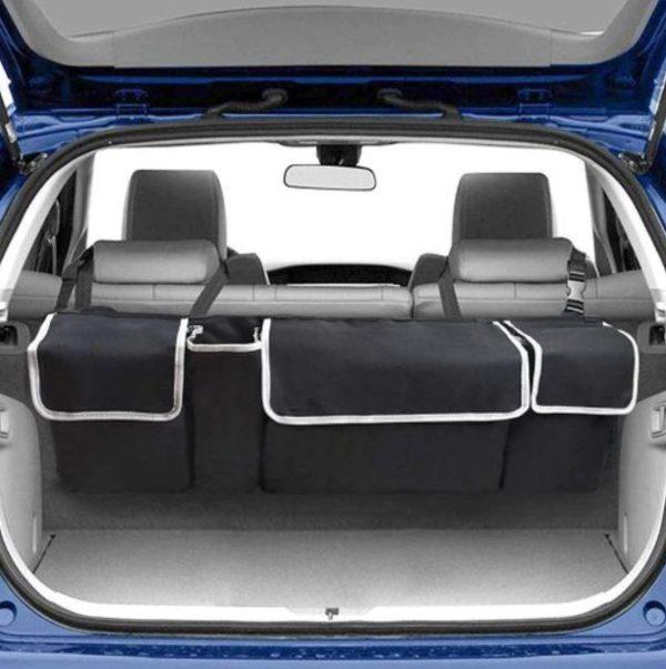 Organiseur de coffre pour voiture, sac de rangement 4 compartiment