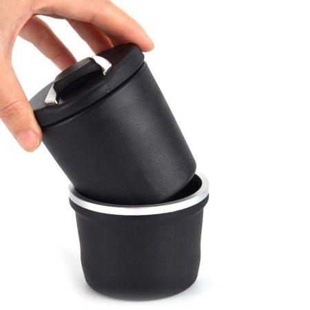 Cendrier de voiture Portable avec lumière LED bleue
