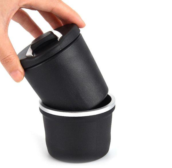 Cendrier de voiture Portable avec lumière LED bleue