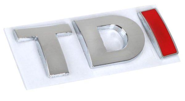 Autocollant 3D En Métal TDI