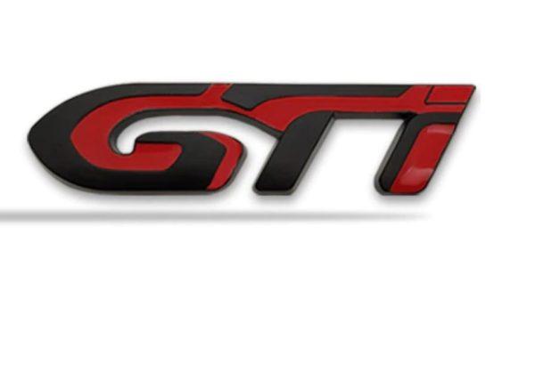 Logo Autocollant En Métal 3D GTI