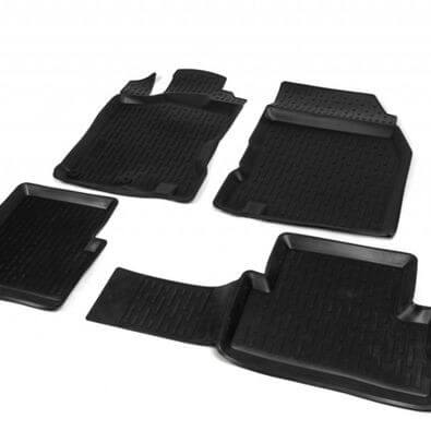 NIKEN Tapis De Sol De Haute Qualité En Caoutchouc (4 pcs, Niken 3D FORD FOCUS)