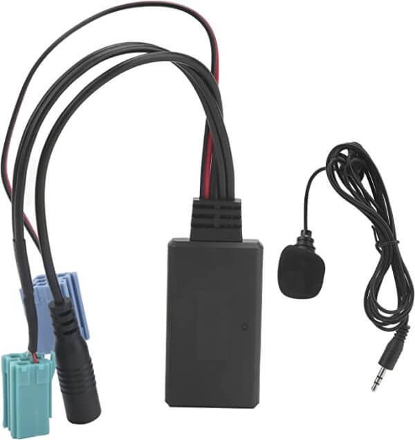 Adaptateur Bluetooth AUX 6 Broches avec Microphone – Bluetooth 5.0 pour AUTORADIO UPDATE LIST Renault