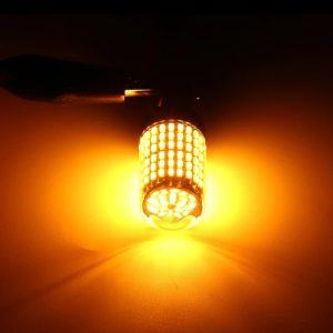 Super Bright Waterproof and Durable 12V Amber LED Turn Signal Bulbs, 2 Pieces