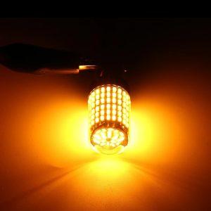 Super Bright Waterproof and Durable 12V Amber LED Turn Signal Bulbs, 2 Pieces