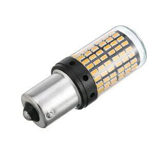 Super Bright Waterproof and Durable 12V Amber LED Turn Signal Bulbs, 2 Pieces