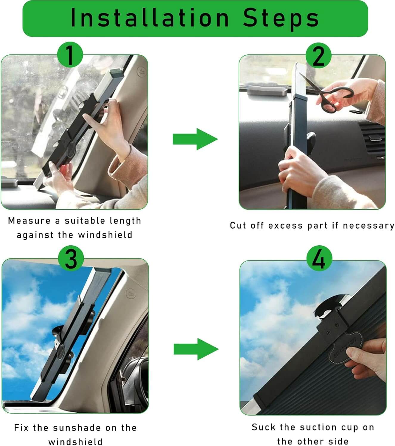 Pare-soleil rétractable, protection UV 99% - Convient à divers modèles