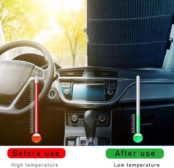 Pare-soleil rétractable, protection UV 99% – Convient à divers modèles
