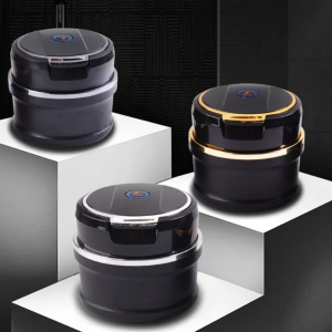 Cendrier automobile multifonctionnel à lumière LED en céramique