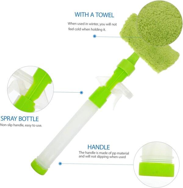 Nettoyeur de Vitres 3-en-1 avec Vaporisateur