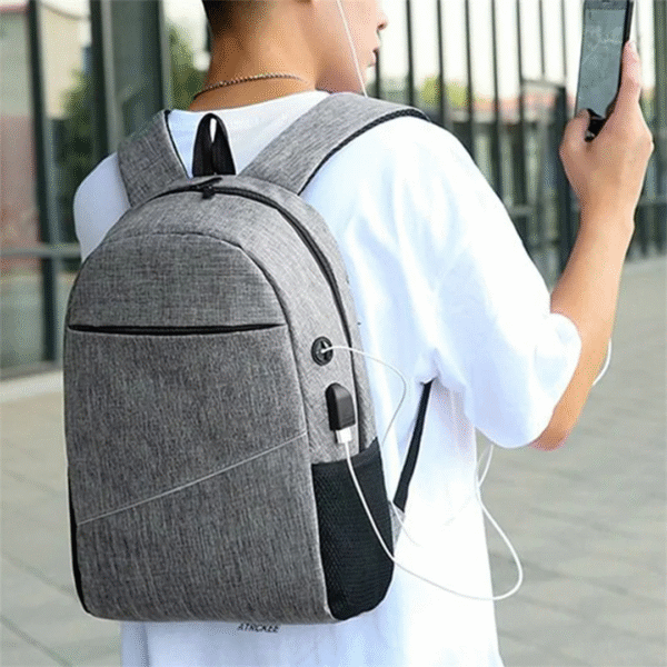 3PCS Backpack Set Men&rsquo;s USB Charging Business Laptop Backbag