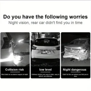 Autocollant réfléchissant pour pare-chocs de voiture (1.5mt)