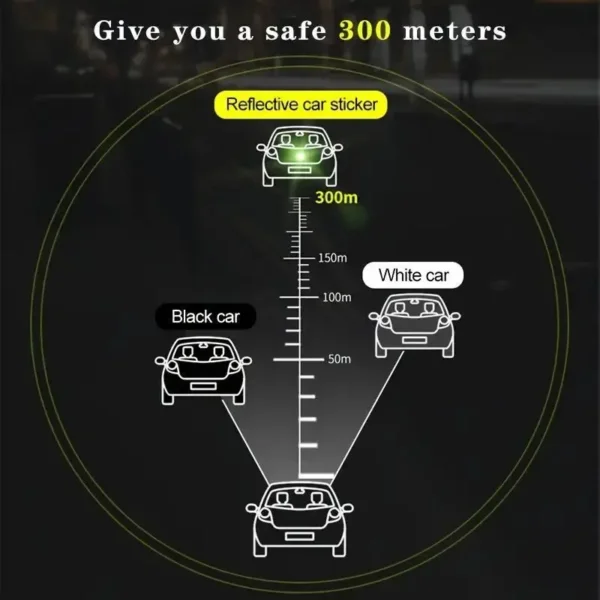 Autocollant réfléchissant pour pare-chocs de voiture (1.5mt)