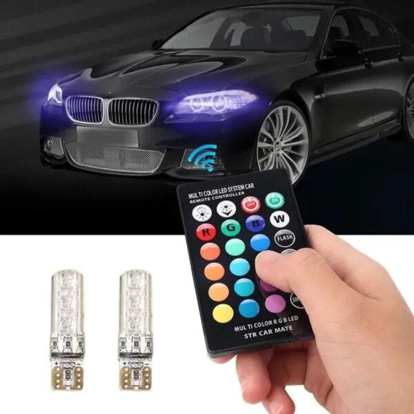 Lampe automatique multicolore de LED – Télécommande infrarouge de rayon