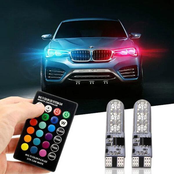 Lampe automatique multicolore de LED – Télécommande infrarouge de rayon