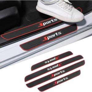 4 Bande de protection de seuil en plastique logo sport