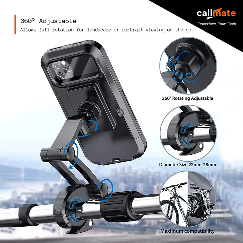 Support téléphone portable moto étanche