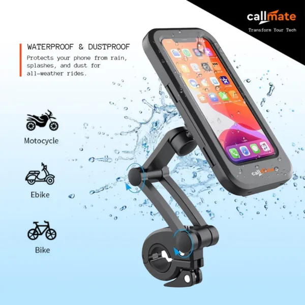Support téléphone portable moto étanche
