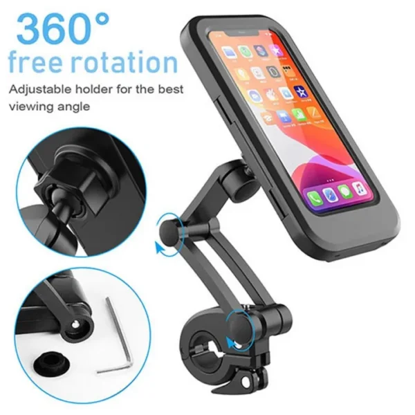 Support téléphone portable moto étanche