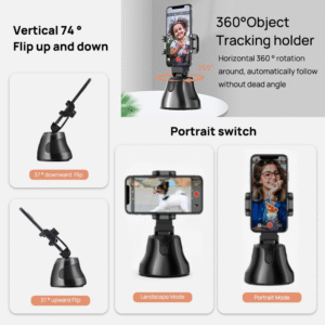 Apai genie Trépied connecté intelligent Pro Robot cameraman – Rotation à 360° selfie Support téléphone
