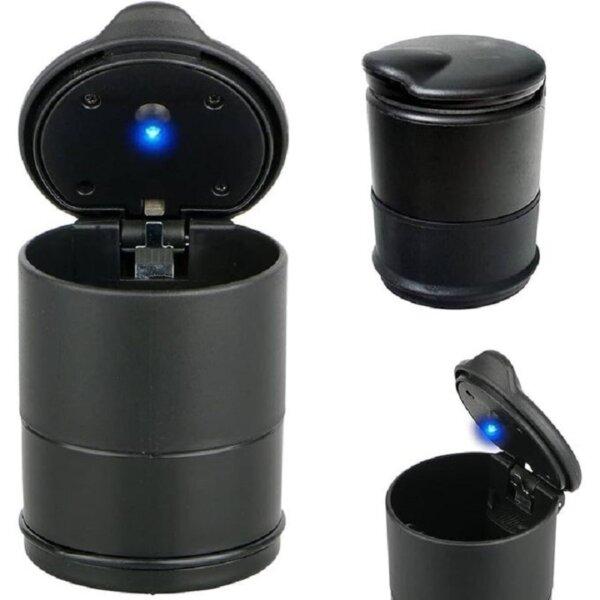 Cendrier LED Pour Voiture Couleur Noir