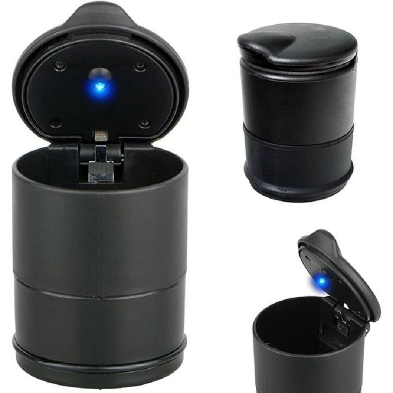 Cendrier LED Pour Voiture Couleur Noir