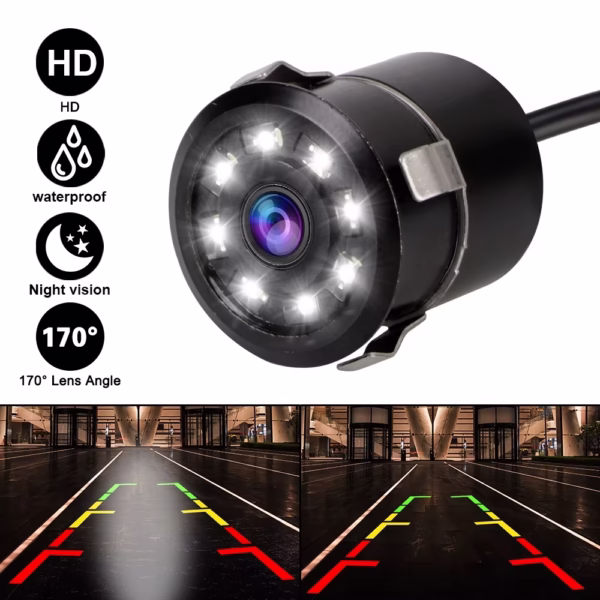 Caméra de Recul 170° avec LED et Étanchéité IP68