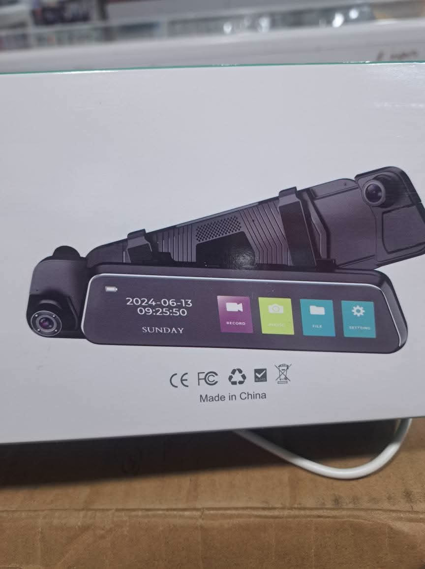 Caméra de Bord 10'' Full HD 1080p avec Vision à 170°