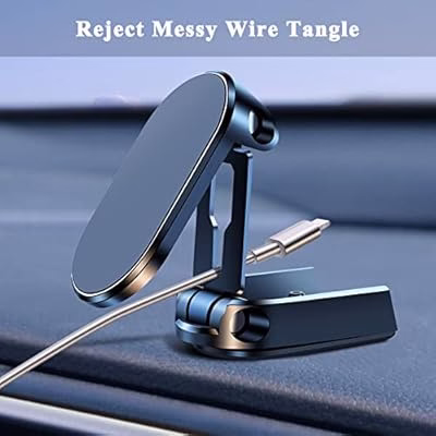 Support téléphone magnétique pour voiture – Rotation 720° et pliable facilement