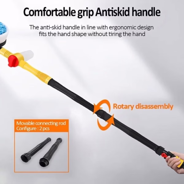 Kit de Nettoyage de Voiture avec vadrouille rotative 360/100 cm