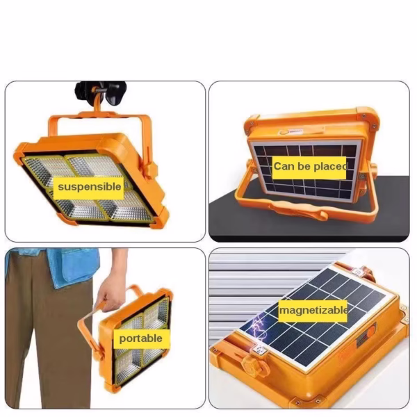 Projecteur solaire portable