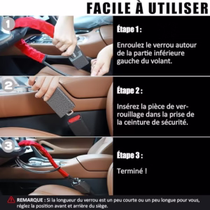 Verrouillage de la ceinture de sécurité