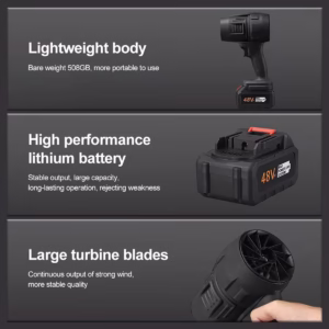 Ventilateur portable sans fil avec un moteur puissant