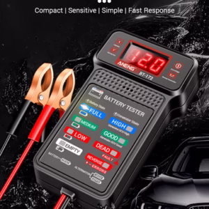 Testeur de Batterie 12V – Écran LED, Multifonction, Réparation Auto