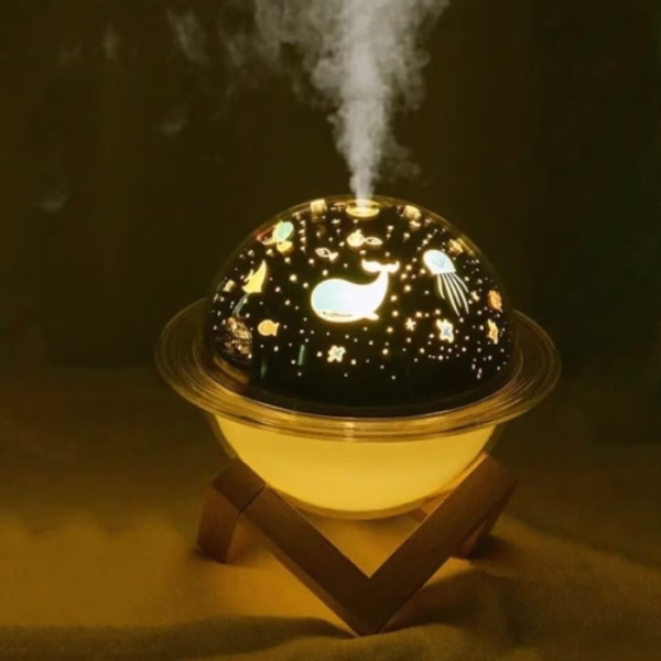 Diffuseur Humidificateur à Projecteur de Veilleuse Etoilée