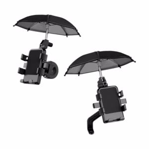 Support de telephone pour velo avec mini parapluie