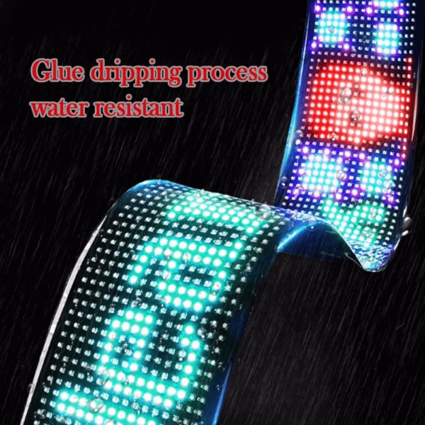 Panneau d&rsquo;affichage LED Flexible 12 x 60 cm