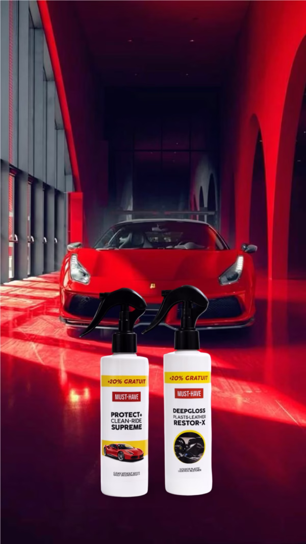 Pack Nettoyant + rénovateur cuir et plastique