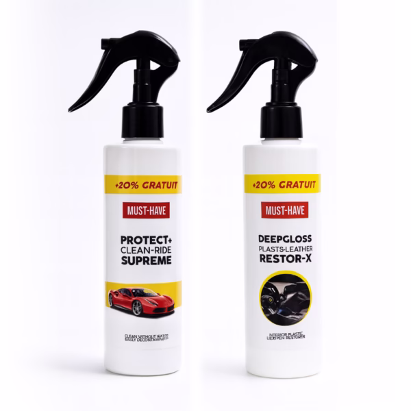 Pack Nettoyant + rénovateur cuir et plastique