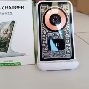 Chargeur Sans Fil Design Transparent – Ultra Rapide & Moderne