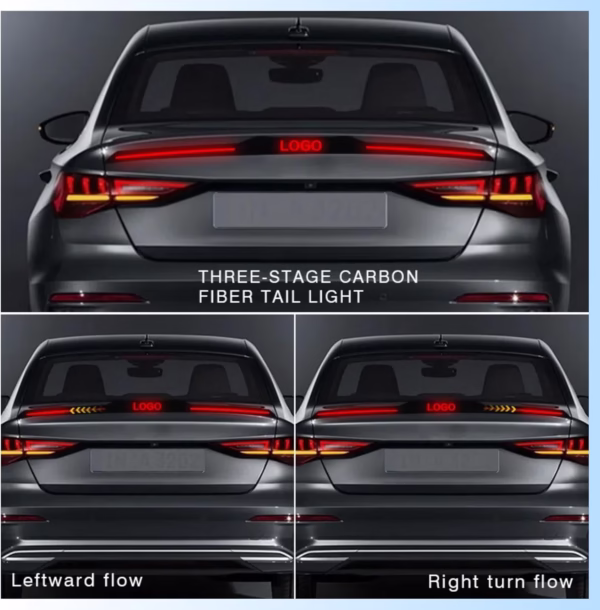 RearLine™ – Feu Arrière LED Carbone à 3 Segments