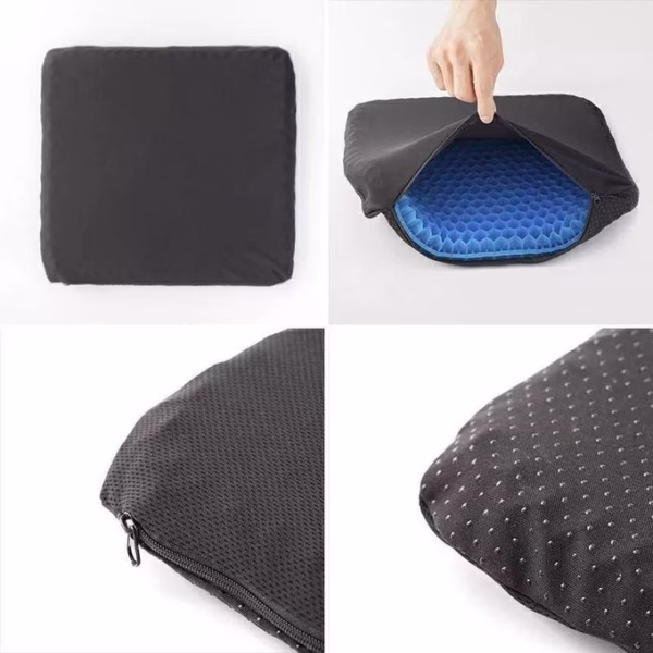 Coussin d&rsquo;Assise en Silicone Confortable Flexible, Coussin de Siège Orthopédique
