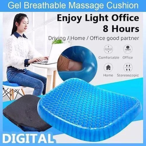 Coussin d&rsquo;Assise en Silicone Confortable Flexible, Coussin de Siège Orthopédique