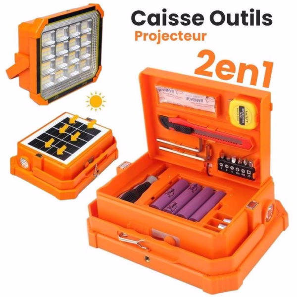 Projecteur LED multifonction + boîte à outils