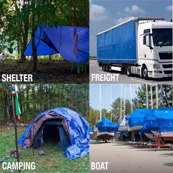 Bâche de protection – Voiles d&rsquo;ombre de camping – 7Mx10M