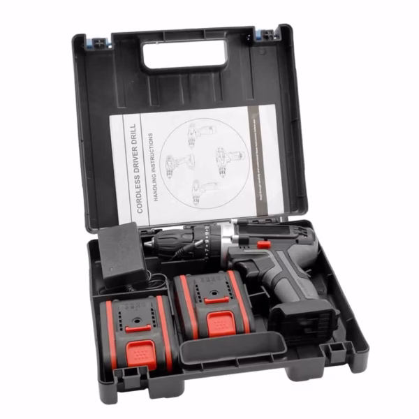 Perceuse, Visseuse et à percussion sans fil 3 en 1 avec 2 Batteries 21 V