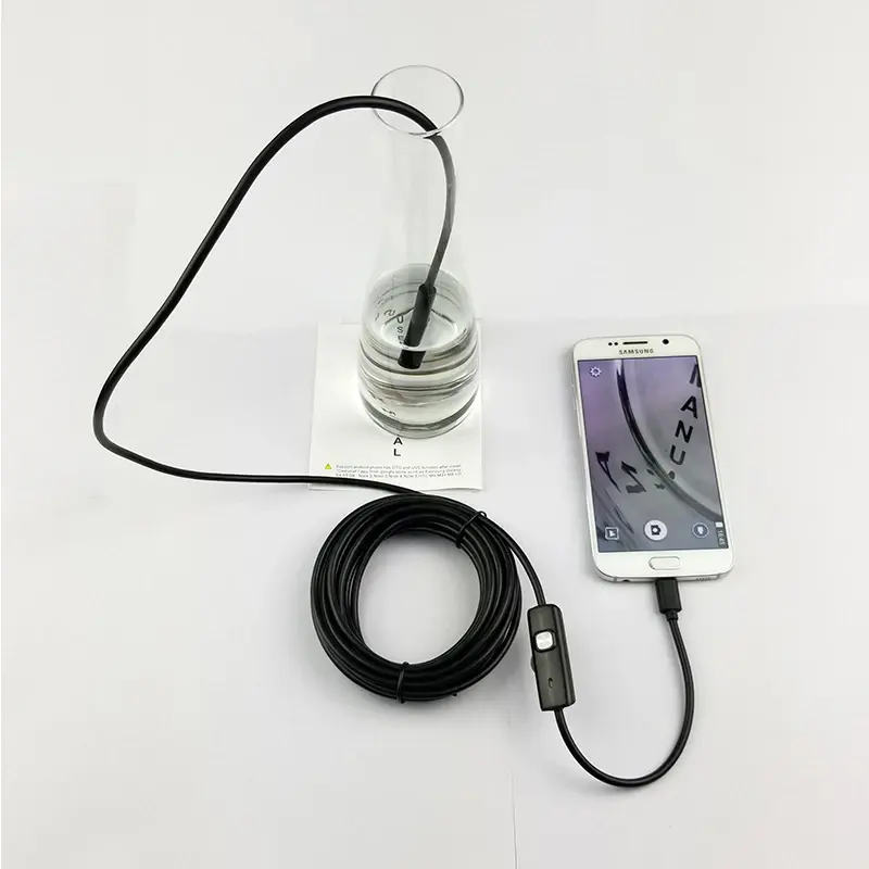 Caméra Endoscopique Android 3 en 1 de 7mm pour Inspection – Longueur 5 m